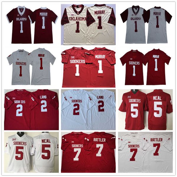 american college football wear ncaa college oklahoma sooners football jerseys 1 kyler murray 2 ceedee lamb 5 durron neal 7 spencer rattler 1, Black
american college football wear ncaa college oklahoma sooners football jerseys 1 kyler murray 2 ceedee lamb 5 durron neal 7 spencer rattler 1, Black