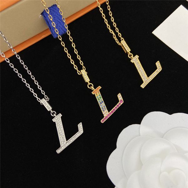 designer pendants necklaces for men designers jewelry gold diamond neckwear party accessories women lover necklace l charm chains with box, Silver
designer pendants necklaces for men designers jewelry gold diamond neckwear party accessories women lover necklace l charm chains with box, Silver