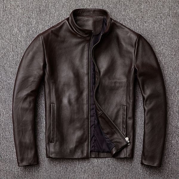 men s leather faux yr wholesales father s jacket men slim real leather jacket plus size black simple business casual cowhide coat 220916
men s leather faux yr wholesales father s jacket men slim real leather jacket plus size black simple business casual cowhide coat 220916