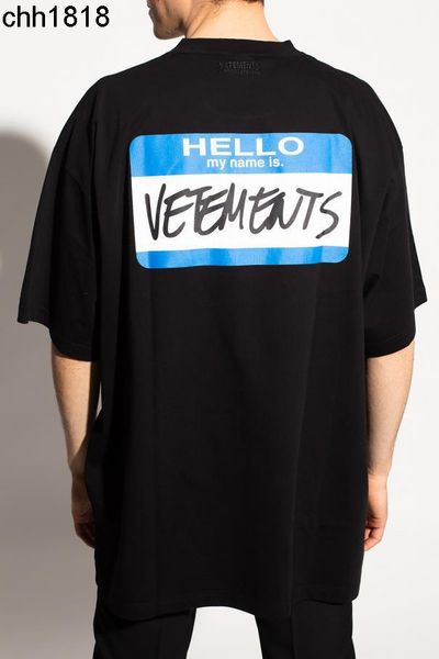 correct version of vetementss items blue logo signature printing net red same men's and women's short sleeved t-shirt, White;black
correct version of vetementss items blue logo signature printing net red same men's and women's short sleeved t-shirt, White;black