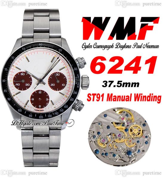 paul newman st91 manual winding chronograph mens watch 6241 wmf 1967 rare vintage white dial red subdial oystersteel bracelet super edition, Slivery;brown
paul newman st91 manual winding chronograph mens watch 6241 wmf 1967 rare vintage white dial red subdial oystersteel bracelet super edition, Slivery;brown
