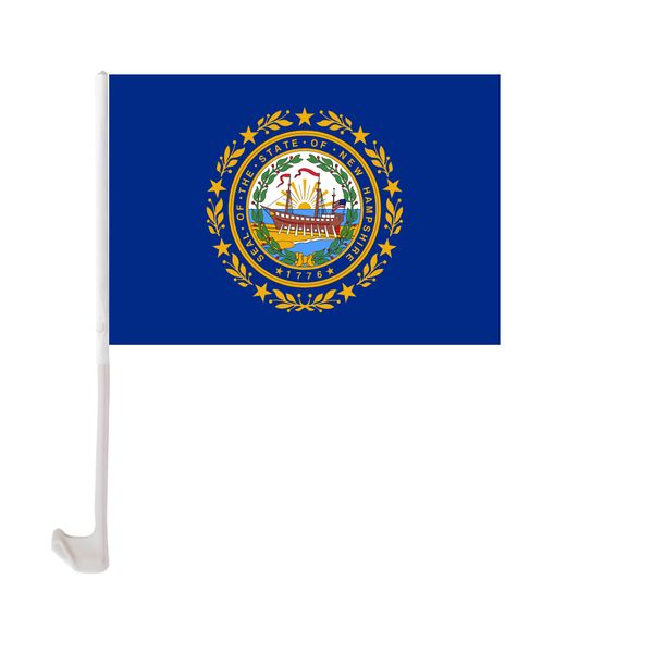 30x45cm new hampshire car flag polyester uv protection window clip car decoration banner with flagpole
30x45cm new hampshire car flag polyester uv protection window clip car decoration banner with flagpole