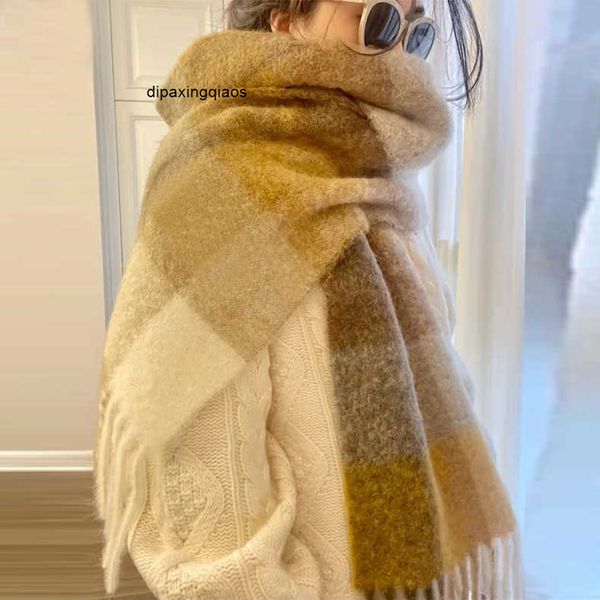 designer scarf acne sweden studios ac new color rainbow plaid wool scarf female autumn and winter star cashmere with tassel warm shawl, Blue;gray
designer scarf acne sweden studios ac new color rainbow plaid wool scarf female autumn and winter star cashmere with tassel warm shawl, Blue;gray