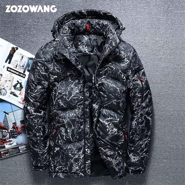 men's down parkas zozowang 2023 winter jacket winter thick white duck thick down jacket men camouflage hooded doudoune homme feather 22, Black
men's down parkas zozowang 2023 winter jacket winter thick white duck thick down jacket men camouflage hooded doudoune homme feather 22, Black