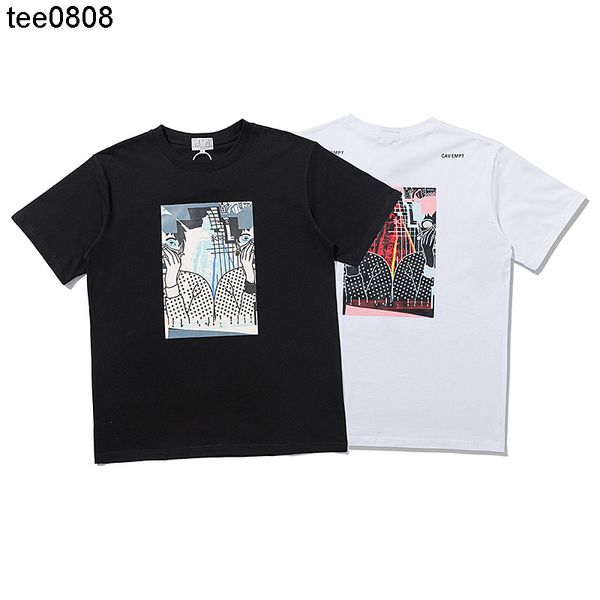 men's boys and girls t-shirts 2021 spring and summer new c.e. figure cover face front and back printed round neck pullover short sleeve, White;black
men's boys and girls t-shirts 2021 spring and summer new c.e. figure cover face front and back printed round neck pullover short sleeve, White;black