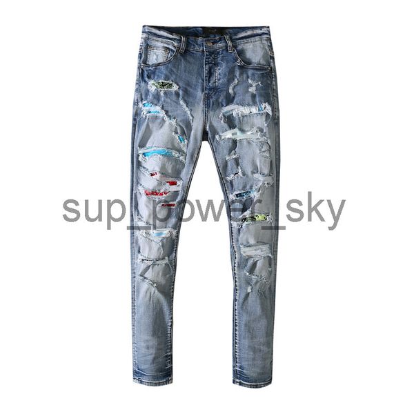 2022 amirs jeans mens trousers light luxury ripped designer sweatpants fashion skinny denimd, Blue
2022 amirs jeans mens trousers light luxury ripped designer sweatpants fashion skinny denimd, Blue