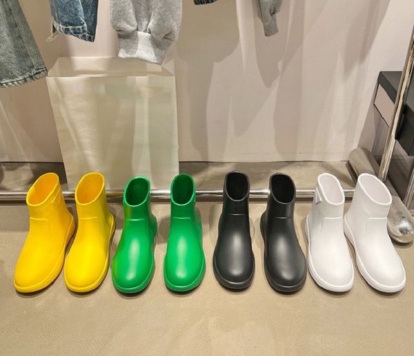 designer womens winter rain boots cute yellow fashion candy color waterproof non slip solid color high thick soled woman low gang leather ru, Black
designer womens winter rain boots cute yellow fashion candy color waterproof non slip solid color high thick soled woman low gang leather ru, Black