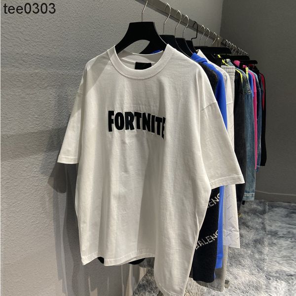 men's t-shirts spring and summer high version b balencaigass fortress night letter embroidery pullover round neck loose t-shirt short s, White;black
men's t-shirts spring and summer high version b balencaigass fortress night letter embroidery pullover round neck loose t-shirt short s, White;black