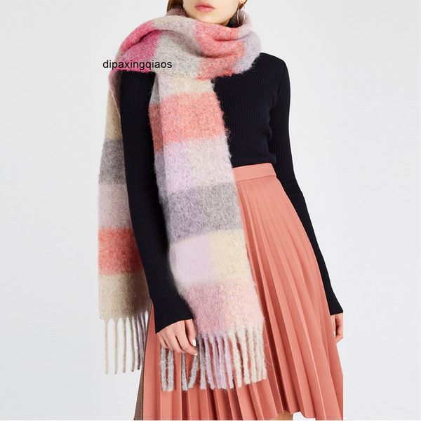 designer scarf acne sweden studios autumn and winter ac stars same wool women's cashmere rainbow plaid double-sided warm shawl thickeni, Blue;gray
designer scarf acne sweden studios autumn and winter ac stars same wool women's cashmere rainbow plaid double-sided warm shawl thickeni, Blue;gray