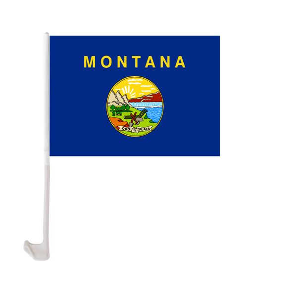 30x45cm montana car flag polyester uv protection window clip car decoration banner with flagpole
30x45cm montana car flag polyester uv protection window clip car decoration banner with flagpole