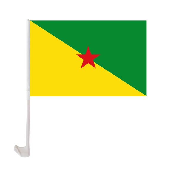 30x45cm french guiana car flag polyester uv protection window clip car decoration banner with flagpole
30x45cm french guiana car flag polyester uv protection window clip car decoration banner with flagpole