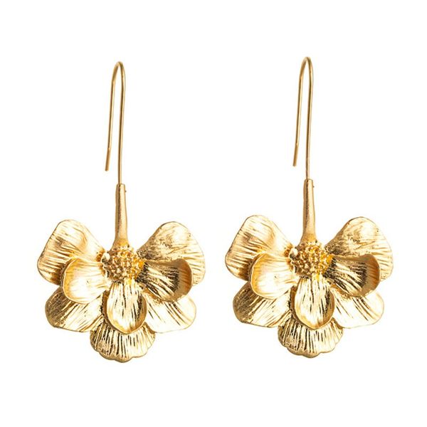 exaggerated gold color flower dangle earrings vintage metal earrings statement jewelry for women party gifts, Silver
exaggerated gold color flower dangle earrings vintage metal earrings statement jewelry for women party gifts, Silver