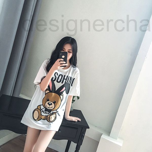 women's t-shirt designer cartoon rabbit bear print lovers t-shirt for women 2021 summer new fashion brand net red same loose short slee, White
women's t-shirt designer cartoon rabbit bear print lovers t-shirt for women 2021 summer new fashion brand net red same loose short slee, White