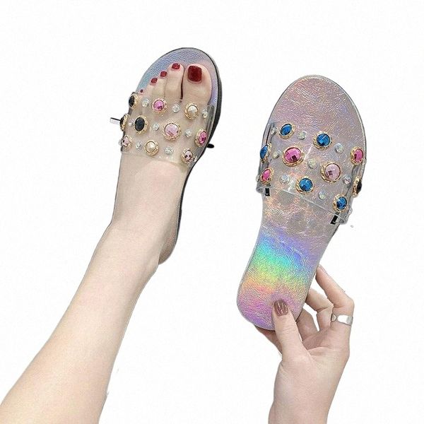 2022 women summer rhinestone slippers woman transparent colorful ladies flats slides bling new open toe female elegant casual shoes, Black
2022 women summer rhinestone slippers woman transparent colorful ladies flats slides bling new open toe female elegant casual shoes, Black