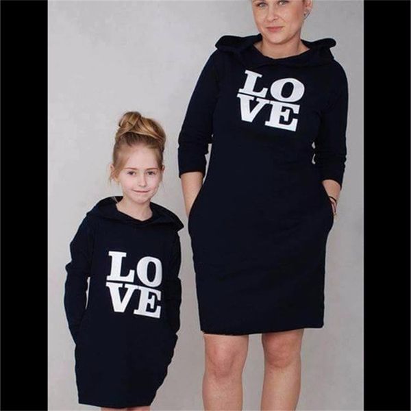 family matching outfits long-sleeve mom girls hooded sweatshirt dresses for famiy love letter print dress mother and daughter matching cloth, Blue
family matching outfits long-sleeve mom girls hooded sweatshirt dresses for famiy love letter print dress mother and daughter matching cloth, Blue