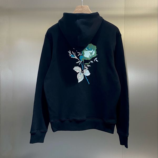 autumn and winter new fashion hoodie american loose version of delicate flower embroidered r man's hoodie, Black
autumn and winter new fashion hoodie american loose version of delicate flower embroidered r man's hoodie, Black