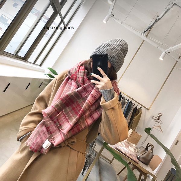 designer scarf acne sweden studios new ac same style wool plaid in autumn and winter women's nordic cashmere shawl warm dual-use, Blue;gray
designer scarf acne sweden studios new ac same style wool plaid in autumn and winter women's nordic cashmere shawl warm dual-use, Blue;gray