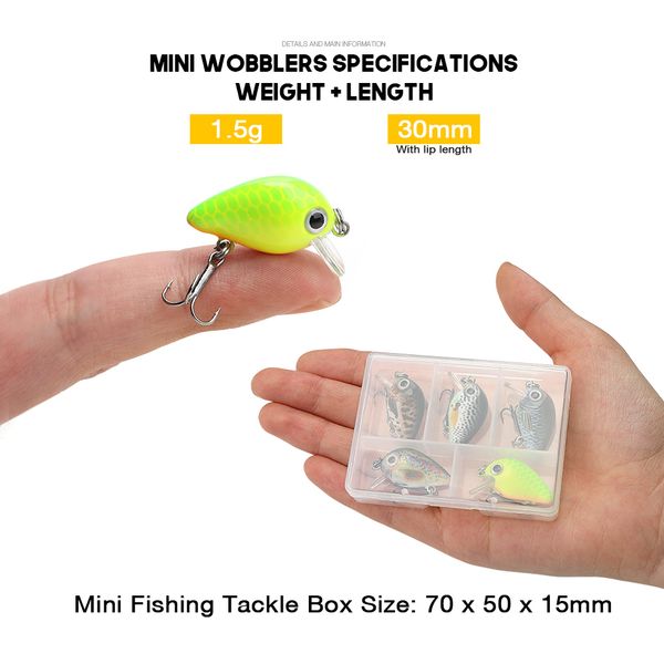 spinning fishing lures fishingfishing lures mini crank bait 5pcs floating wobblers for fishing lure set of wobblers artificial bait 1.5g
spinning fishing lures fishingfishing lures mini crank bait 5pcs floating wobblers for fishing lure set of wobblers artificial bait 1.5g