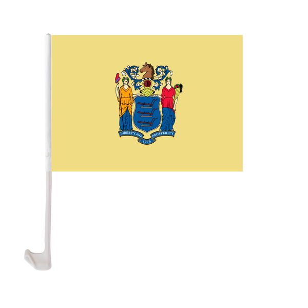 30x45cm new jersey state car flag polyester uv protection window clip car decoration banner with flagpole
30x45cm new jersey state car flag polyester uv protection window clip car decoration banner with flagpole
