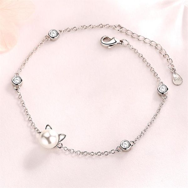 new style bracelet female cute pearl kitty bracelet valentine's day confession to send girlfriend jewelry bracelet whole3154, Golden;silver
new style bracelet female cute pearl kitty bracelet valentine's day confession to send girlfriend jewelry bracelet whole3154, Golden;silver