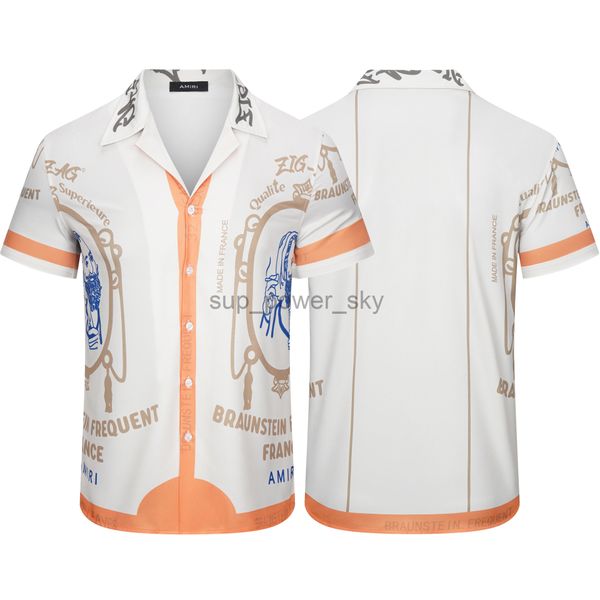 mens designer tracksuits amirs 22ss street fashion shirt portrait smoking orange print short sleeved shirt for men and women, Gray
mens designer tracksuits amirs 22ss street fashion shirt portrait smoking orange print short sleeved shirt for men and women, Gray