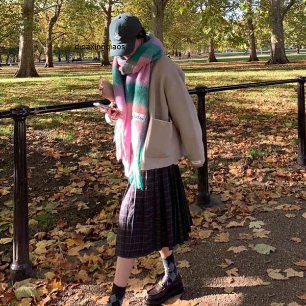 designer scarf acne sweden studios ac wool scarf women's autumn winter rainbow plaid star the same style cashmere tassel warm shawl is, Blue;gray
designer scarf acne sweden studios ac wool scarf women's autumn winter rainbow plaid star the same style cashmere tassel warm shawl is, Blue;gray