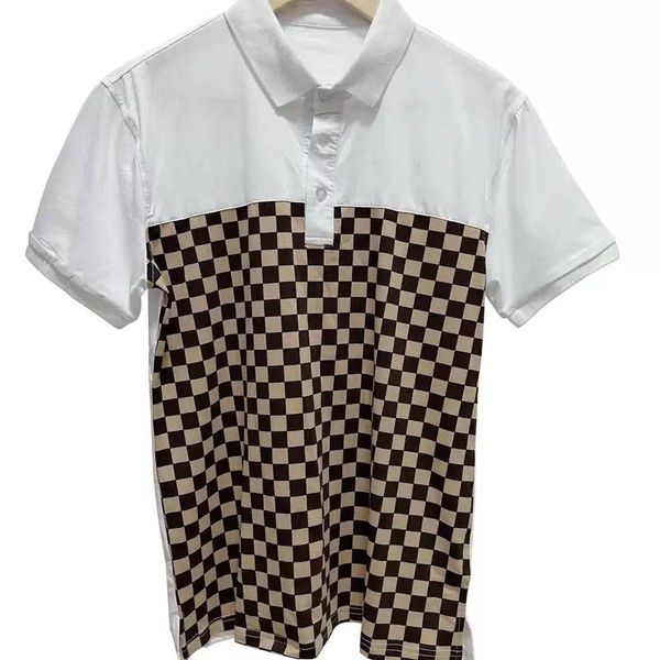 mens designer polo shirt fashion men polos shirts print casual short sleeve t-shirts turn-down collar clothing, White;black
mens designer polo shirt fashion men polos shirts print casual short sleeve t-shirts turn-down collar clothing, White;black