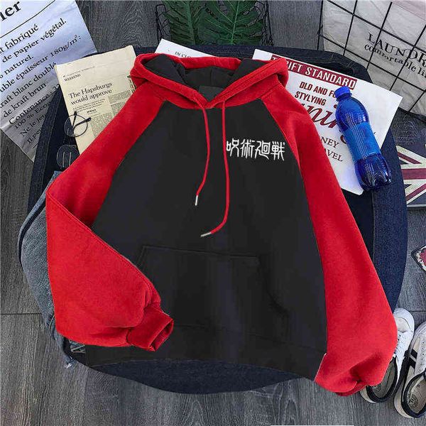 men's hoodies sweatshirts anime jujutsu kaisen letter prints hoodie men raglan anime hoody harajuku fleece sweatshirt fashion oversized, Black
men's hoodies sweatshirts anime jujutsu kaisen letter prints hoodie men raglan anime hoody harajuku fleece sweatshirt fashion oversized, Black