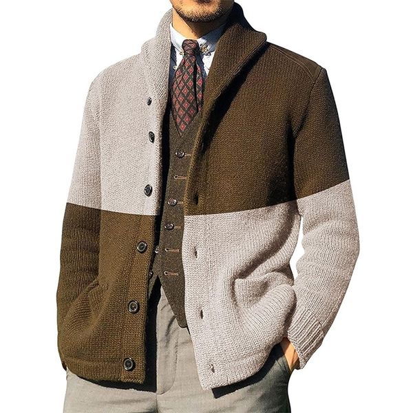 men's wool blends cardigan sweater men thick sweater coat autumn mens patchwork cardigan sweaters jumpers knitwear breasted lapel 22091, Black
men's wool blends cardigan sweater men thick sweater coat autumn mens patchwork cardigan sweaters jumpers knitwear breasted lapel 22091, Black