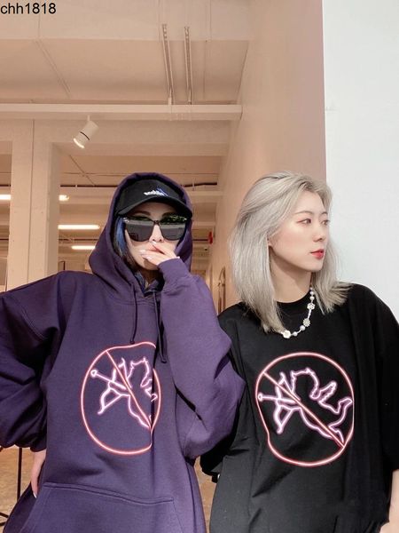 correct version of french fashion items vetementss cute cupid print men's and women's hoodie, Black
correct version of french fashion items vetementss cute cupid print men's and women's hoodie, Black