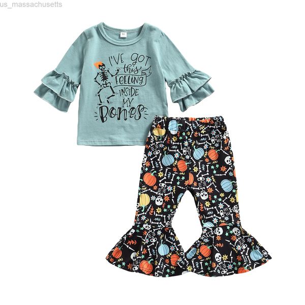 special occasions citgeett autumn kid girls halloween clothes set letter long sleeve t shirt cartoon printed flare pants outfit clothing l22, Blue
special occasions citgeett autumn kid girls halloween clothes set letter long sleeve t shirt cartoon printed flare pants outfit clothing l22, Blue