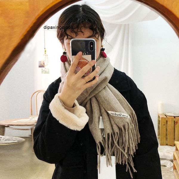 designer scarf acne sweden studios version ac star same wool scarf women's solid cashmere shawl dual-use autumn and winter versatile th, Blue;gray
designer scarf acne sweden studios version ac star same wool scarf women's solid cashmere shawl dual-use autumn and winter versatile th, Blue;gray
