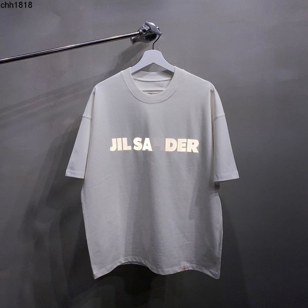 correct version jil co branded minimalist reflective lettering 340g men's and women's loose short sleeved t-shirts, White;black
correct version jil co branded minimalist reflective lettering 340g men's and women's loose short sleeved t-shirts, White;black