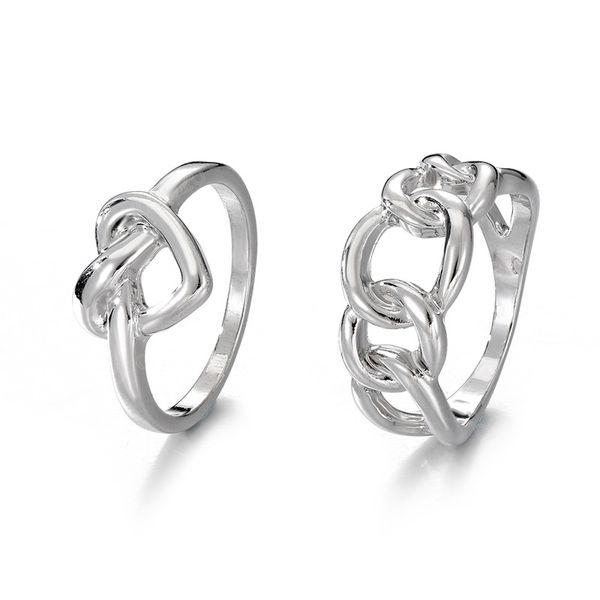 silver color metal ring set for women men heart chain shape finger rings set fashion jewelry gift
silver color metal ring set for women men heart chain shape finger rings set fashion jewelry gift