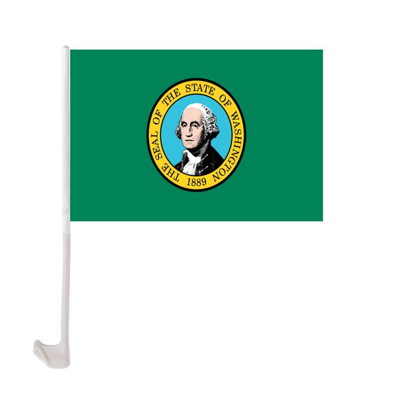 30x45cm washington car flag polyester uv protection window clip car decoration banner with flagpole
30x45cm washington car flag polyester uv protection window clip car decoration banner with flagpole
