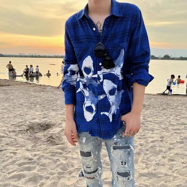 mens casual flannel shirts amirs shark long sleeve blue plaid shirt bottom damaged mens and womens overcoats, White;black
mens casual flannel shirts amirs shark long sleeve blue plaid shirt bottom damaged mens and womens overcoats, White;black
