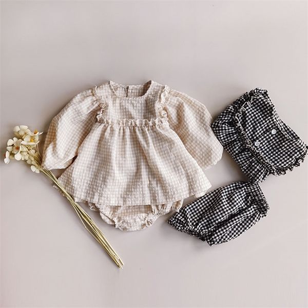 clothing sets baby girls autumn clothing sets plaid pattern breathable and short pants 2pcs suits infants kids clothes korea style 220916, White
clothing sets baby girls autumn clothing sets plaid pattern breathable and short pants 2pcs suits infants kids clothes korea style 220916, White