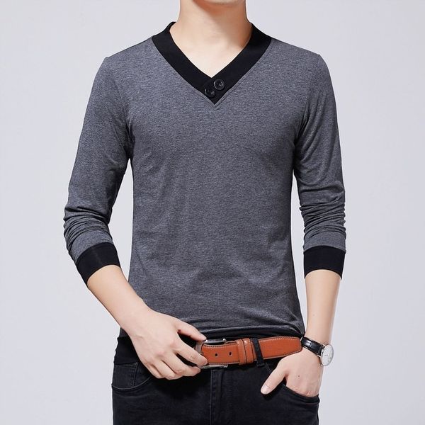 men s t shirts autumn casual tshirt v neck fashion patchwork design tshirt s tees long sleeve t shirt brand clothes harajuku 220916, White;black
men s t shirts autumn casual tshirt v neck fashion patchwork design tshirt s tees long sleeve t shirt brand clothes harajuku 220916, White;black