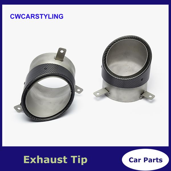 1 pair carbon fiber exhaust muffler pipe tailpipe for r8 matte stainless steel ak muffler tip nozzles
1 pair carbon fiber exhaust muffler pipe tailpipe for r8 matte stainless steel ak muffler tip nozzles