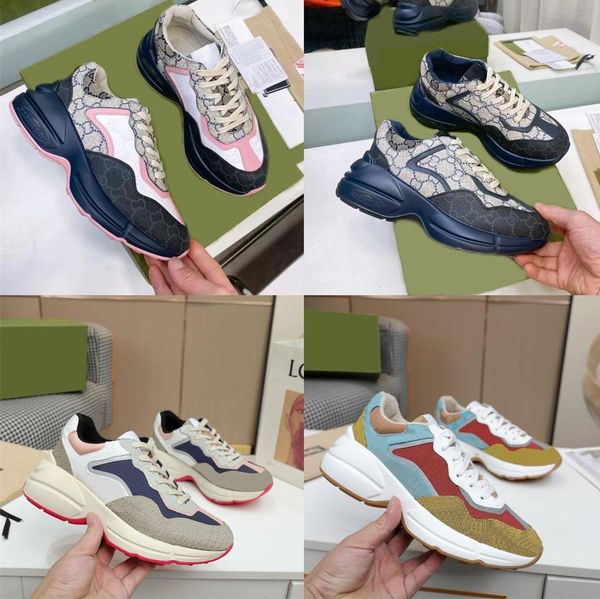 designer rhyton shoes men women casual shoes lady vintage sneakers luxury chaussures beige mens womens trainers size 35-46 with box, Black
designer rhyton shoes men women casual shoes lady vintage sneakers luxury chaussures beige mens womens trainers size 35-46 with box, Black