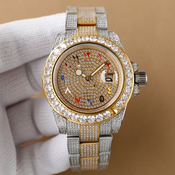 mens watch diamond watches automatic mechanical movement 42mm sapphire stainless steel strap folding clasp waterproof wristwatch wristwatche, Slivery;brown
mens watch diamond watches automatic mechanical movement 42mm sapphire stainless steel strap folding clasp waterproof wristwatch wristwatche, Slivery;brown