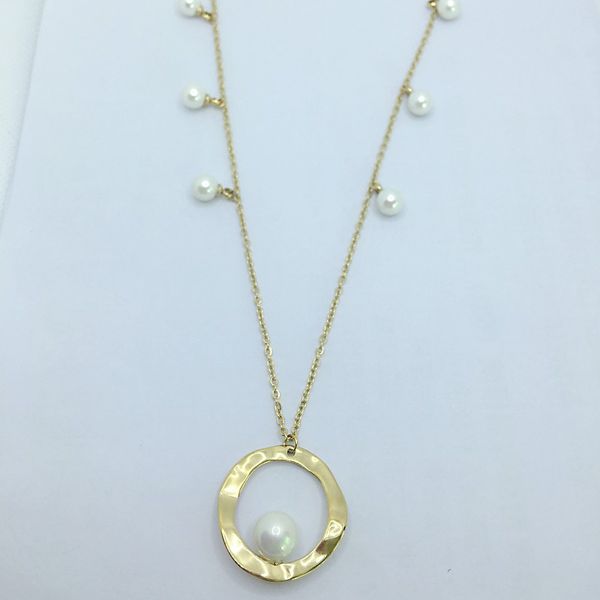 luxury pearl ladies necklace charm fashion pendant for girls valentine's day thanksgiving gift 316l stainless steel, Silver
luxury pearl ladies necklace charm fashion pendant for girls valentine's day thanksgiving gift 316l stainless steel, Silver