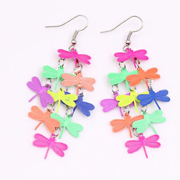 fashion vintage dangle earrings dragonfly colorful feather pendant tassel for women earring accessories jewelry, Silver
fashion vintage dangle earrings dragonfly colorful feather pendant tassel for women earring accessories jewelry, Silver