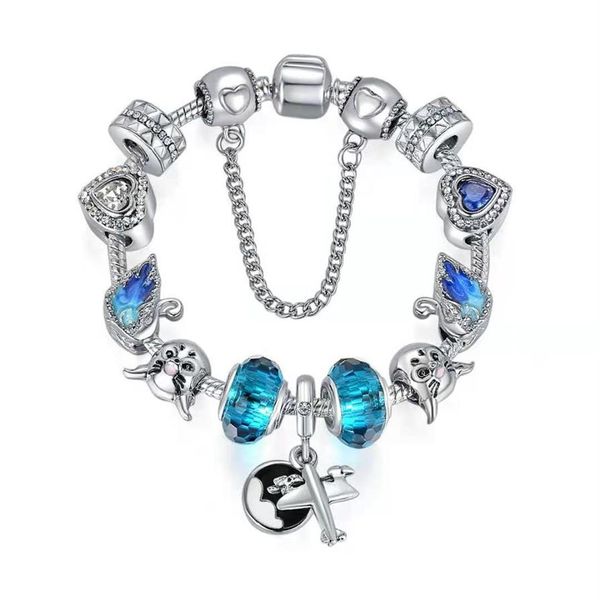 17-21cm romantic charm bracelet heart charms swan beads travel plane pendant fit for snake chain diy jewelry as gift2327, Golden;silver
17-21cm romantic charm bracelet heart charms swan beads travel plane pendant fit for snake chain diy jewelry as gift2327, Golden;silver