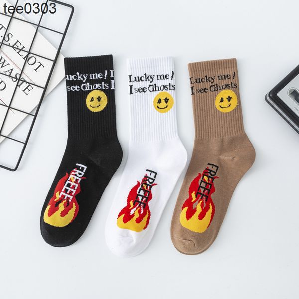 men's socks cpfmkanye kanye's same ins tide brand flame smiling face tide hip hop men's and women's sports tube socks, Black
men's socks cpfmkanye kanye's same ins tide brand flame smiling face tide hip hop men's and women's sports tube socks, Black