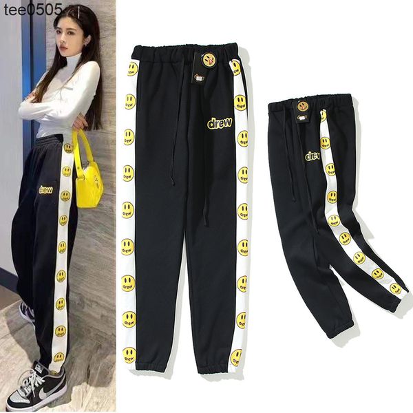 men's pants smiling face autumn and winter drawstring foot closing loose casual pants men's and women's fashion brand sports, Black
men's pants smiling face autumn and winter drawstring foot closing loose casual pants men's and women's fashion brand sports, Black