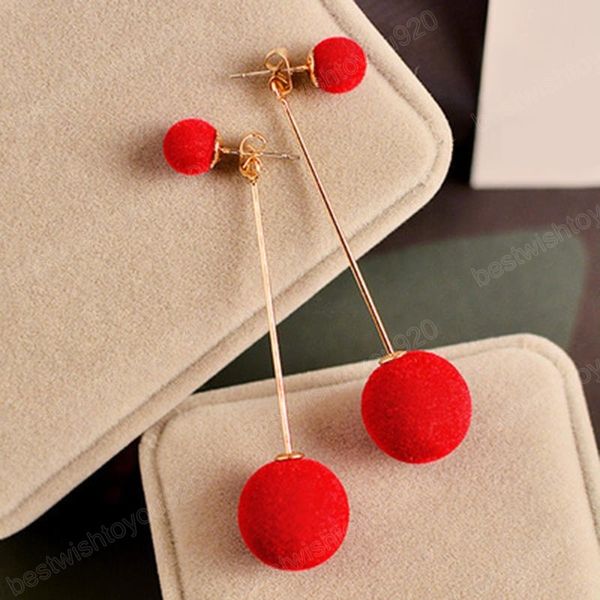 fashion artificial hair ball dangle earring for women cute white pompom earring girls christmas gifts jewelry accessories, Silver
fashion artificial hair ball dangle earring for women cute white pompom earring girls christmas gifts jewelry accessories, Silver