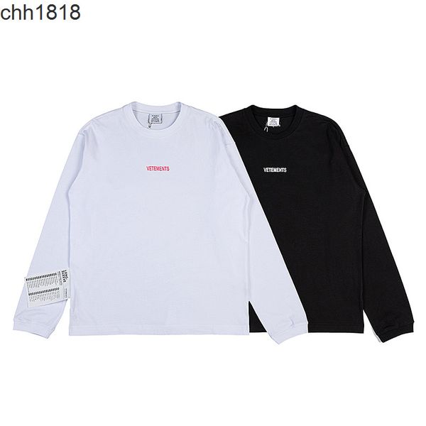 men's t-shirts high version vettement vetementss net red same small letter men's and women's os loose long sleeve t-shirt, White;black
men's t-shirts high version vettement vetementss net red same small letter men's and women's os loose long sleeve t-shirt, White;black