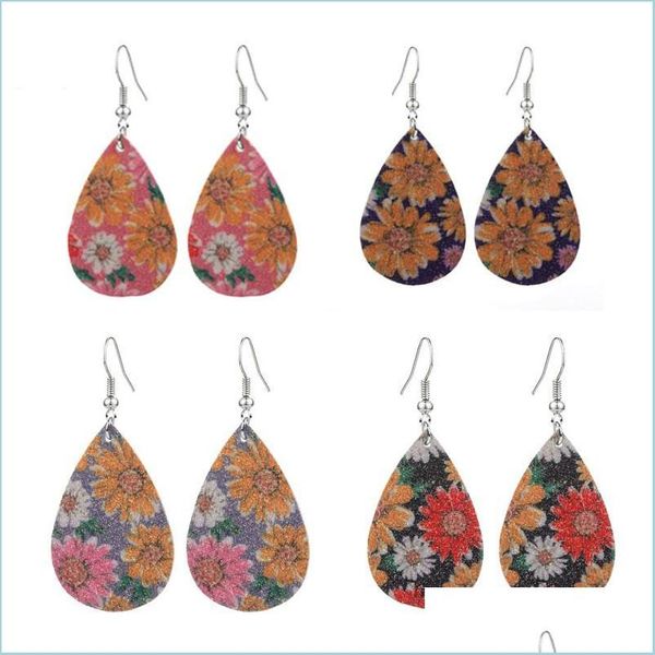 dangle chandelier dangle earring frosted sequin pu leather sunflower printing water drop shape womens jewelry earrings delivery 2021 dhhfr, Silver
dangle chandelier dangle earring frosted sequin pu leather sunflower printing water drop shape womens jewelry earrings delivery 2021 dhhfr, Silver