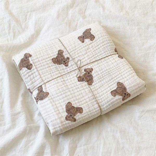 blankets swaddling s bear print cotton gauze muslin swaddle wrap born infant girls boys bedding sleeping receving blanket accessory 220915
blankets swaddling s bear print cotton gauze muslin swaddle wrap born infant girls boys bedding sleeping receving blanket accessory 220915